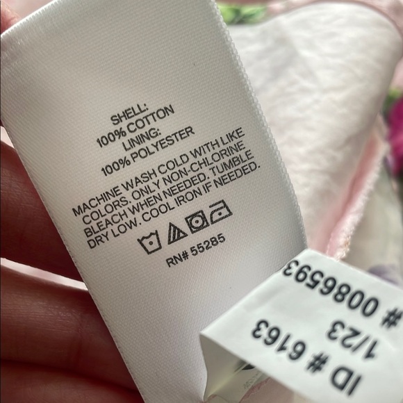 Express Pink Ruched Peplum Sleeveless Blouse - Picture 6 of 6